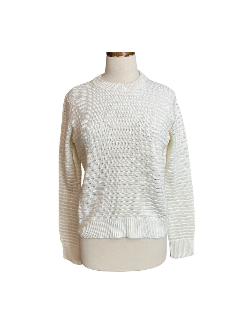 Rag & Bone crisscross back cream sweater medium